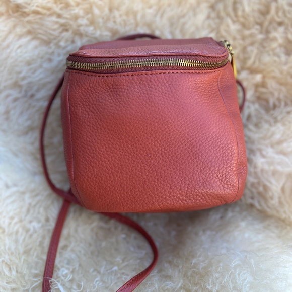 HOBO Handbags - HOBO mini backpack crossbody shoulder bag rust leather gold accent